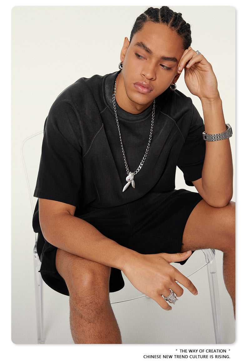 Washed Oversize Raglan-sleeve T-shirt WN6430