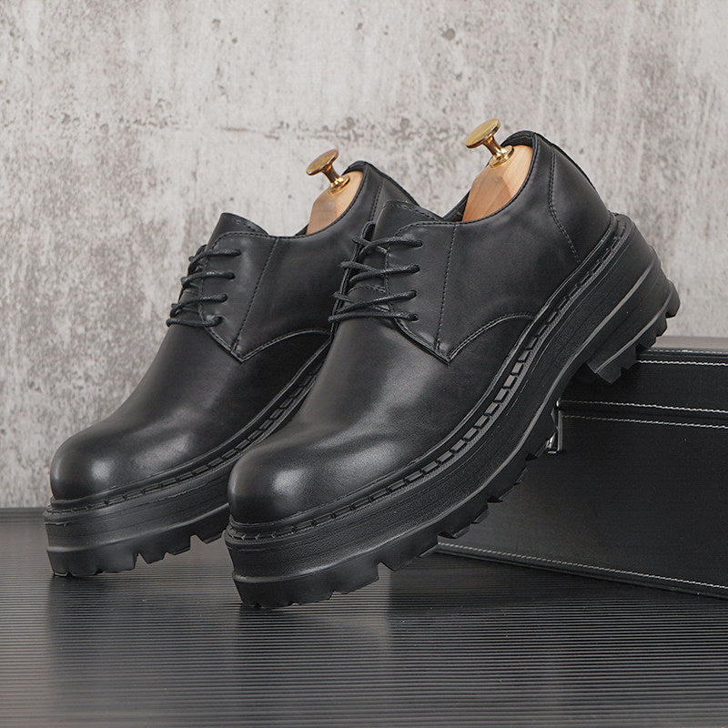 Chunky Platform Round Toe Lace-Up Shoes WN24847
