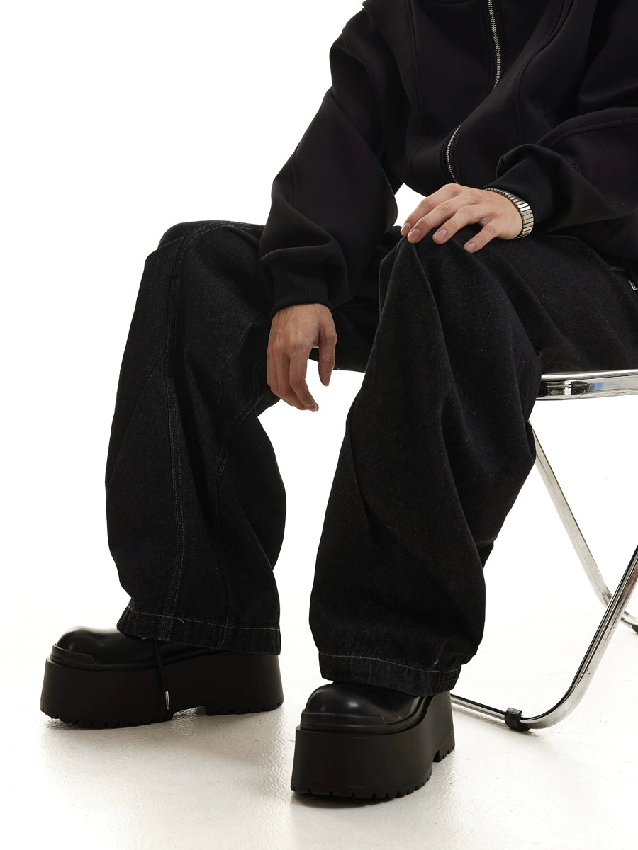 Runway Chunky Sole Platform Leather Derby Shoes WN20784