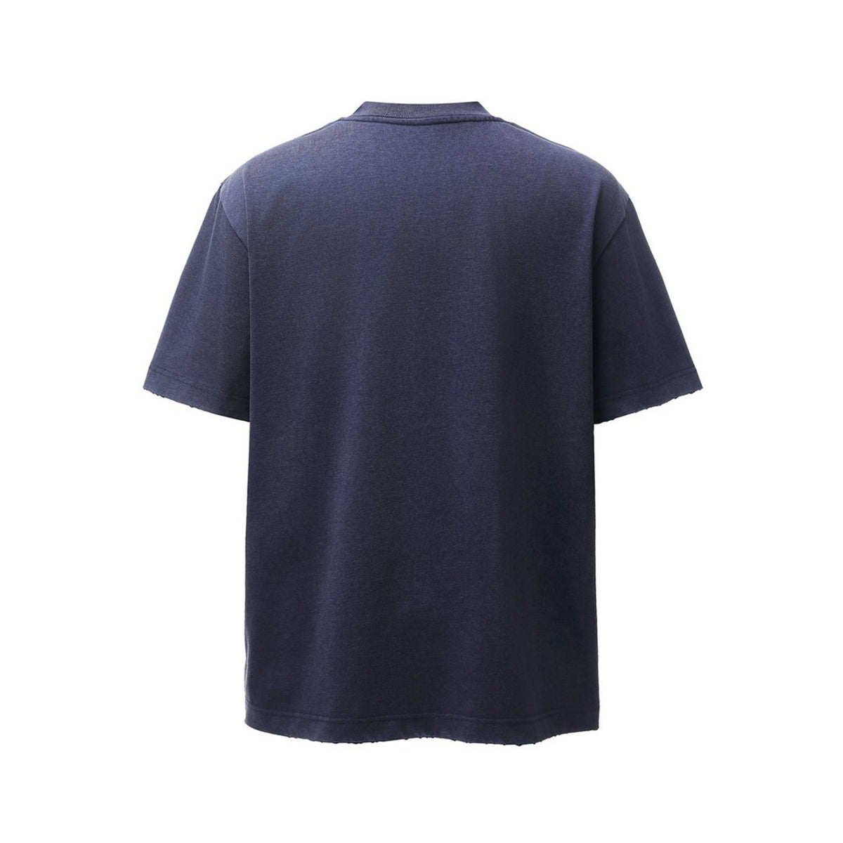 Damage Raw Edge Patch Pocket Short Sleeve T-Shirt WN26816