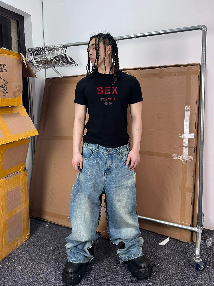 Graphic Letter Print Comfort Short Sleeve T-Shirt WN18093