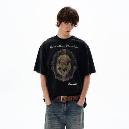 Graphic Letter Print Short Sleeve T-Shirt WN19197