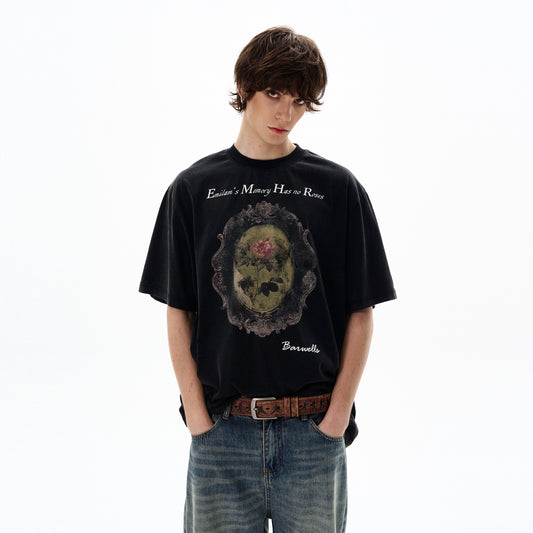 Graphic Letter Print Short Sleeve T-Shirt WN19197