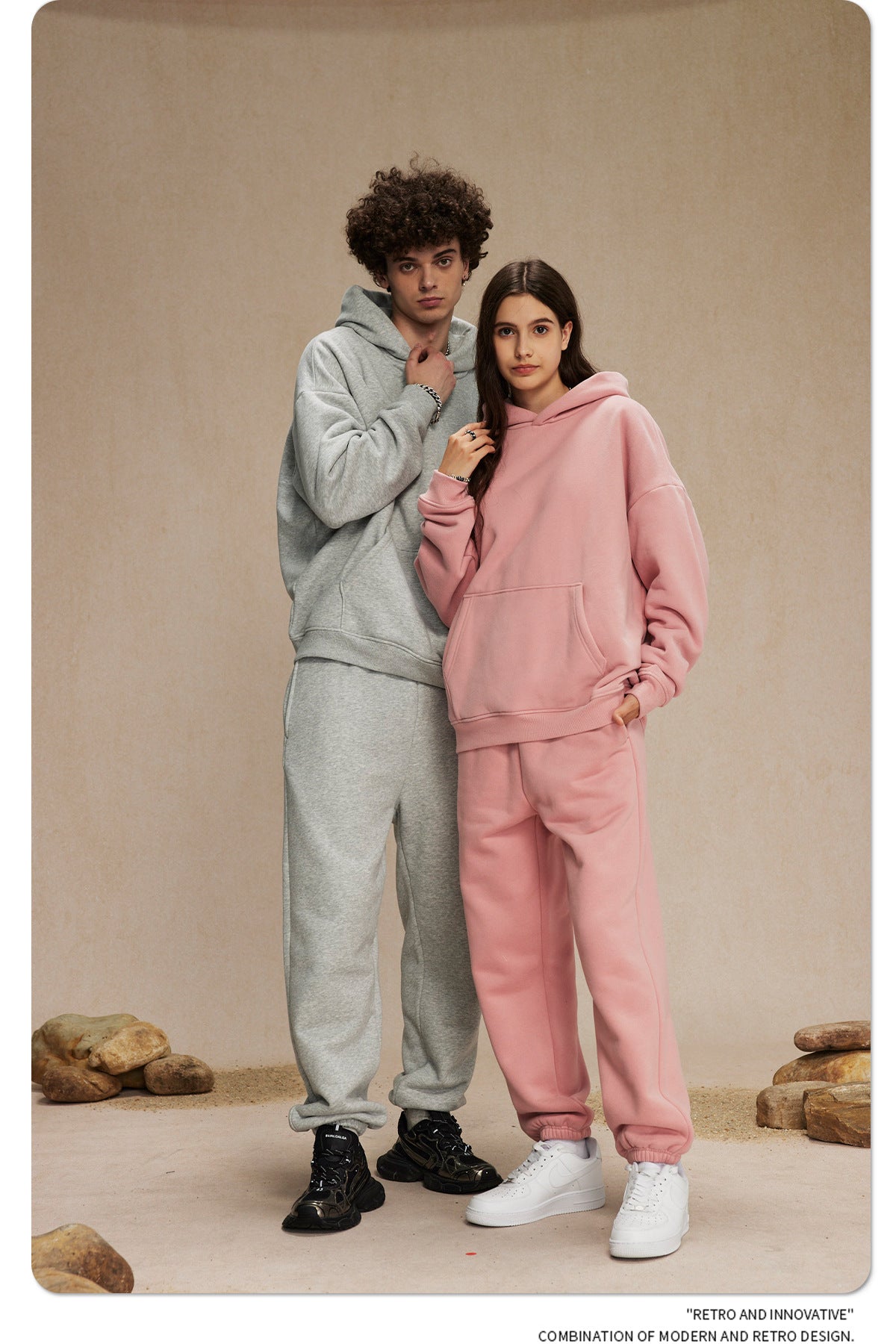 Oversize Plain Hoodie WN9968