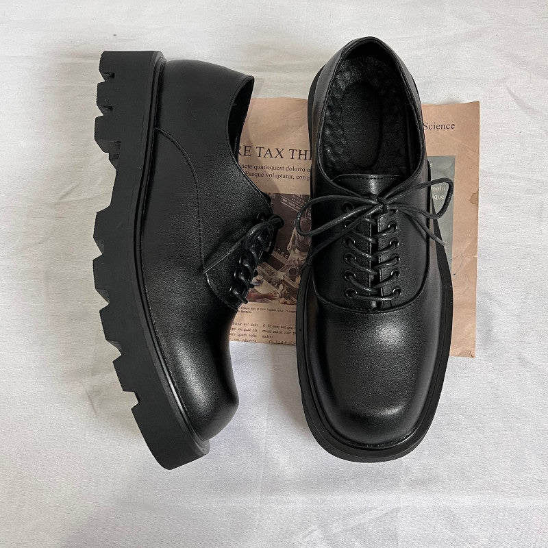 Lace Up Thick Sole Classic Round Toe Shoes WN24569