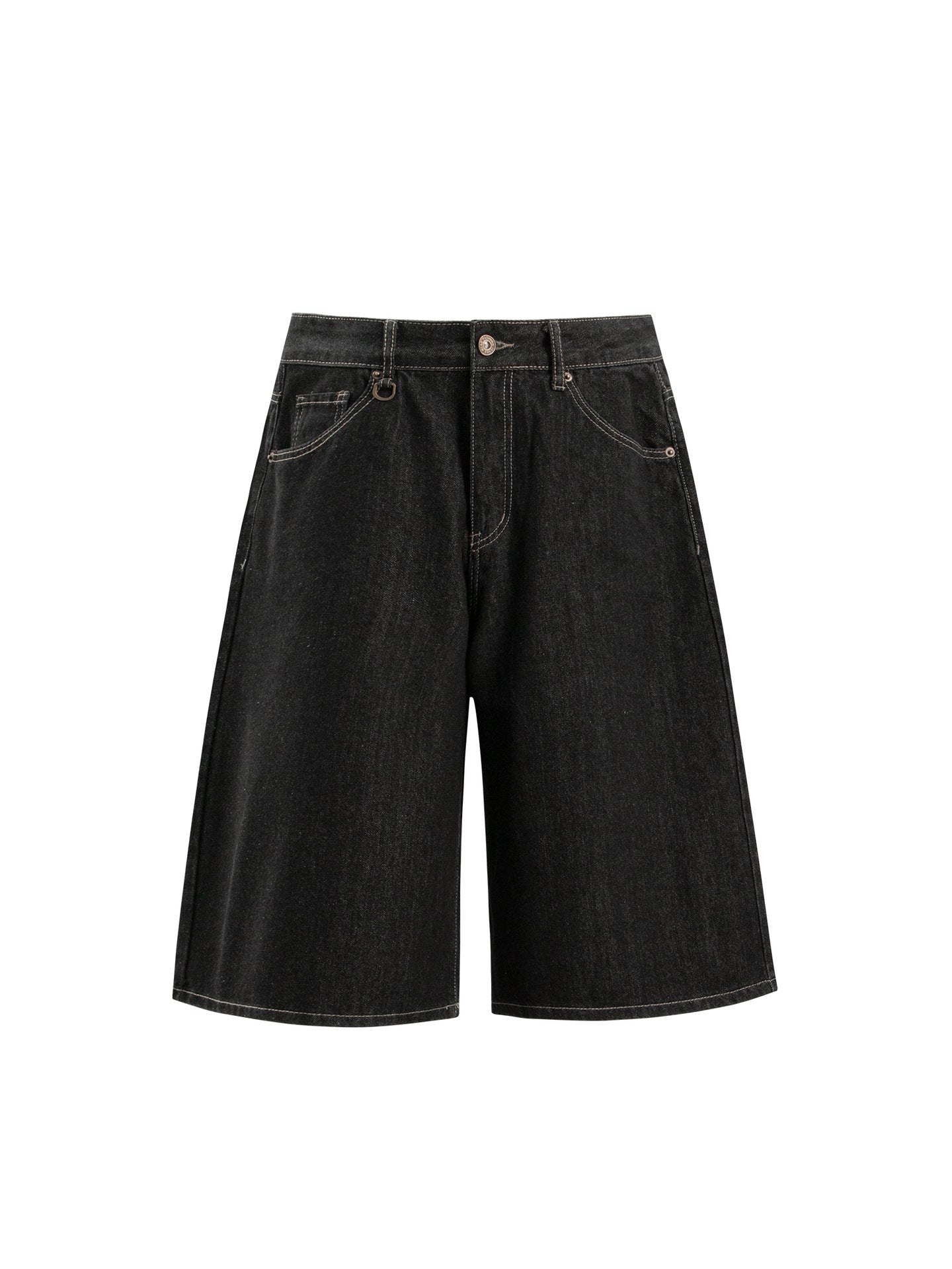 Raw Denim Wide Leg Half Jeans WN26405