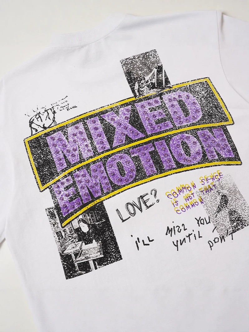 Washed Letter Graphic Short Sleeve T-Shirt WN28084