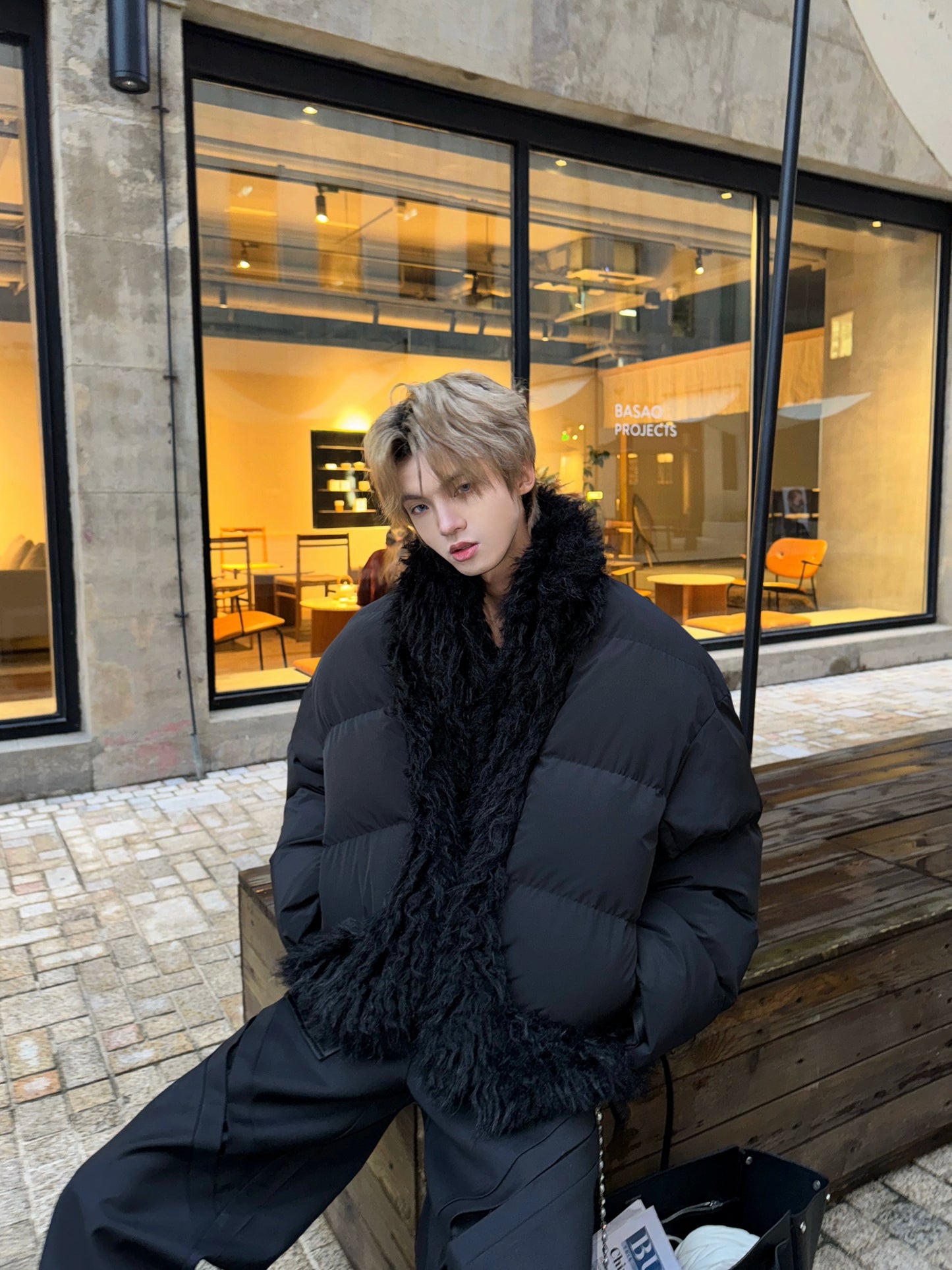 Fake Fur Oversize Thick Puffer Jacket WN20725