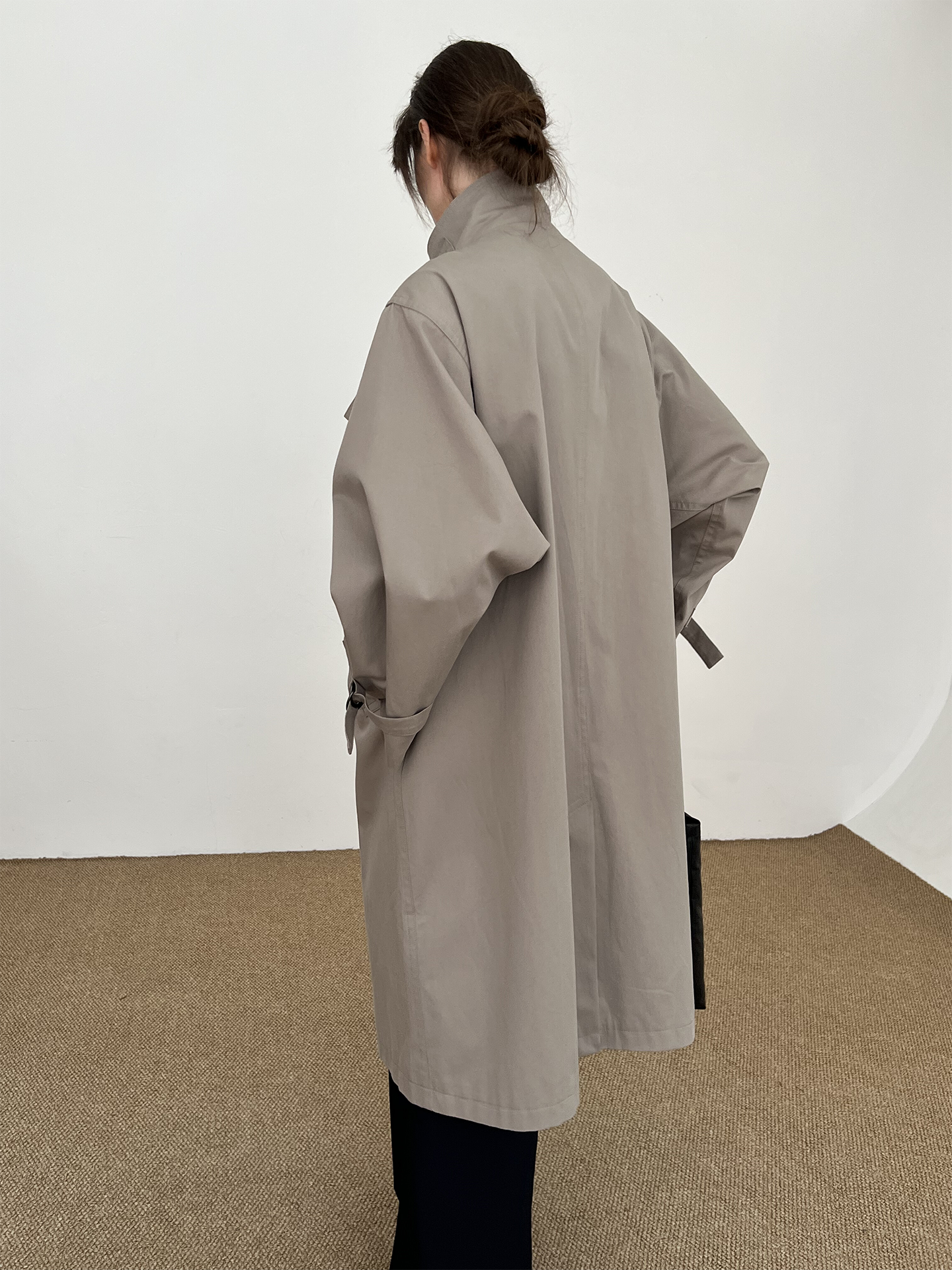 Open Front Design Trench Coat WN21649