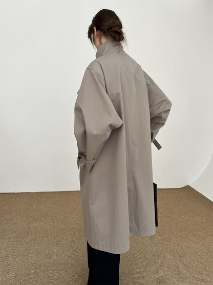 Open Front Design Trench Coat WN21649