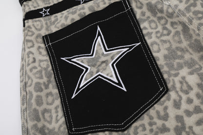 Leopard Star Pocket Half Pants WN25521