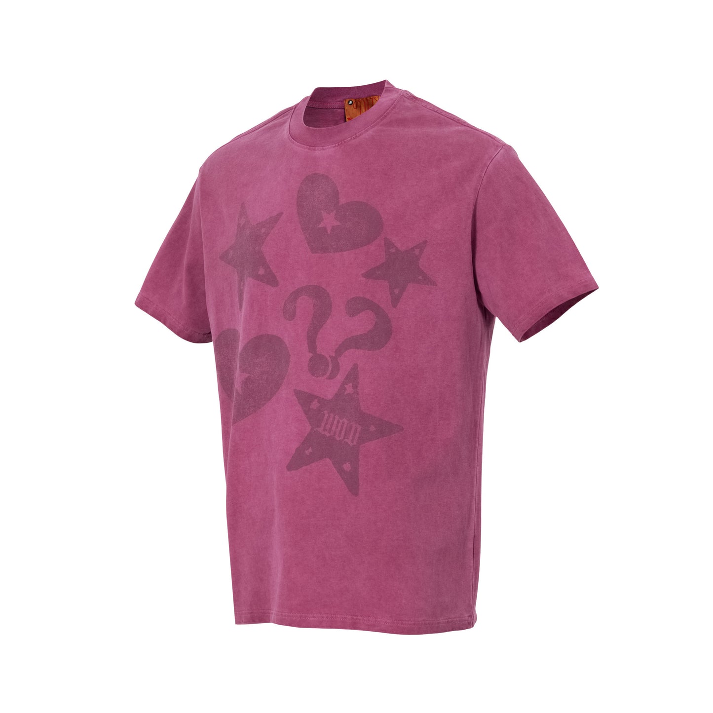 Heart Star Graphic Print Short Sleeve T-Shirt WN23583