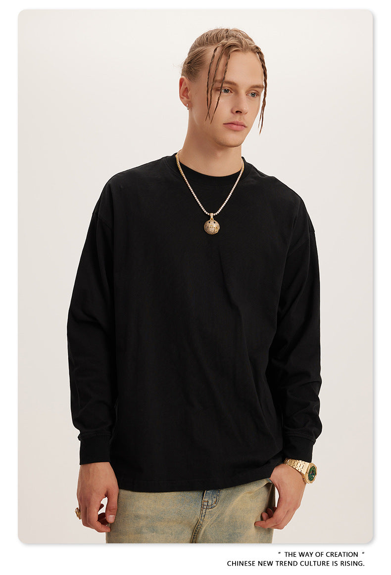 Oversize Washed Long Sleeve T-Shirt WN6052