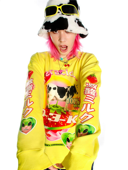 Sweet-Spicy Print Long Sleeve T-Shirt WN22243