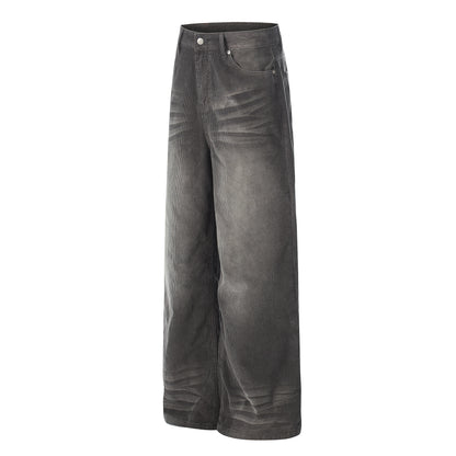 Washed Corduroy Straight Pants WN25511
