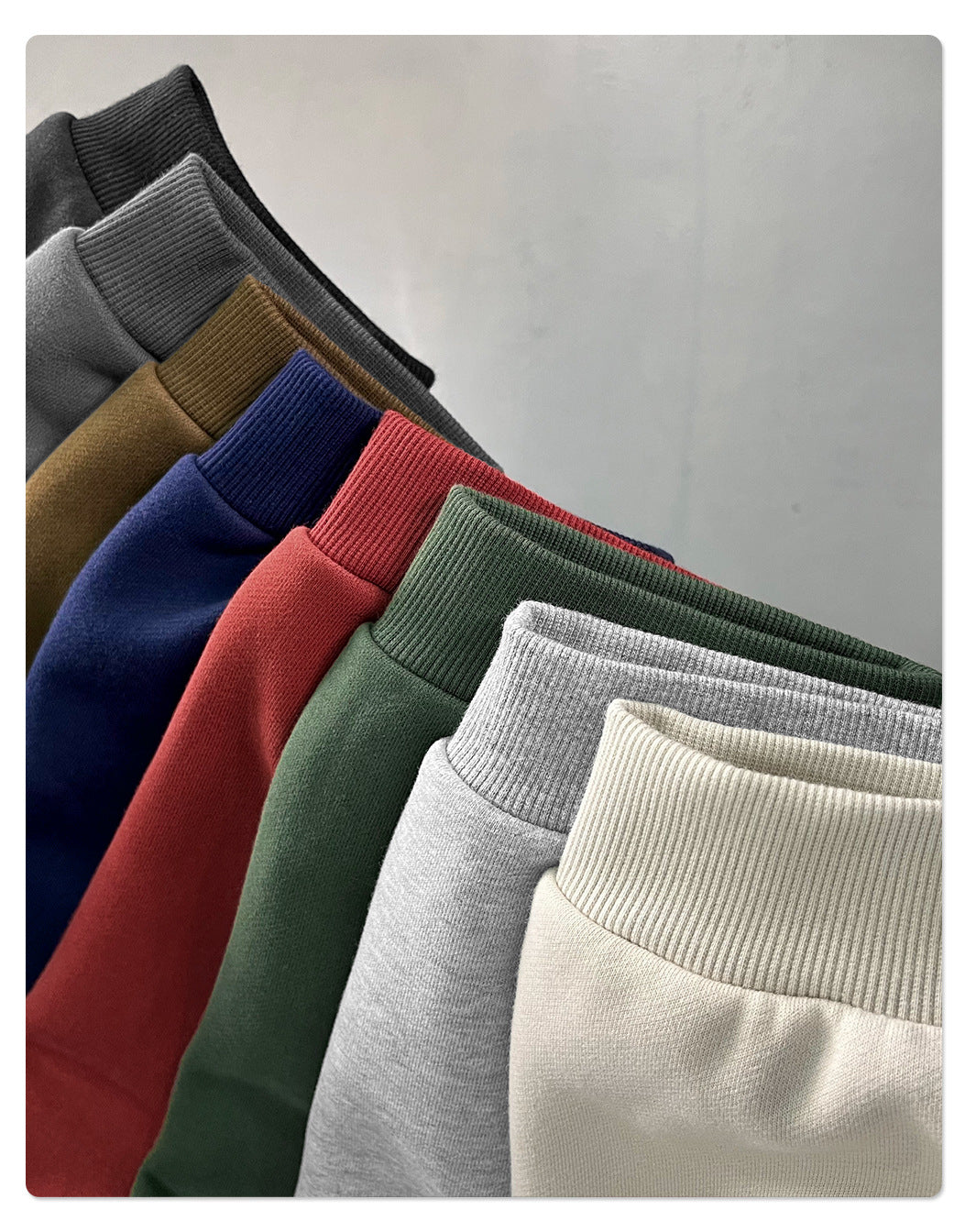 Fleece Lining Side Pocket Zipper Hoodie & Fleece Lining Wide Leg Sweatpants Setup WN23114