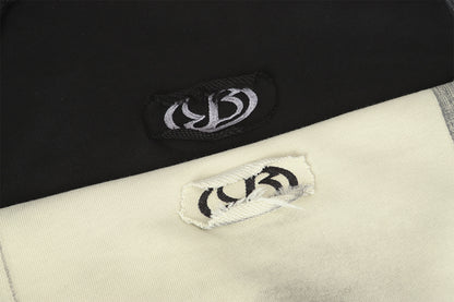 Spray Paint Wash Raw Edge Pullover Hoodie WN25713