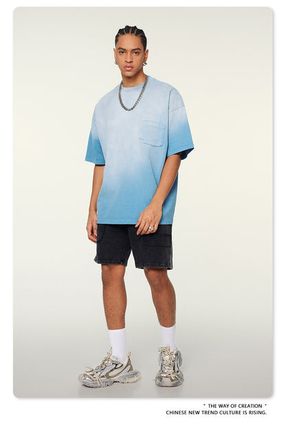 Washed Oversize Short-sleeve T-shirt WN6453