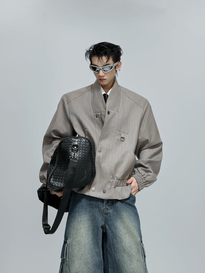 Structured Standing-Collar Jacket WN21694