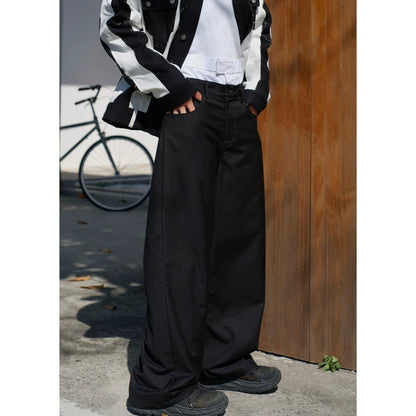 Wide Leg Straight Trousers WN10016