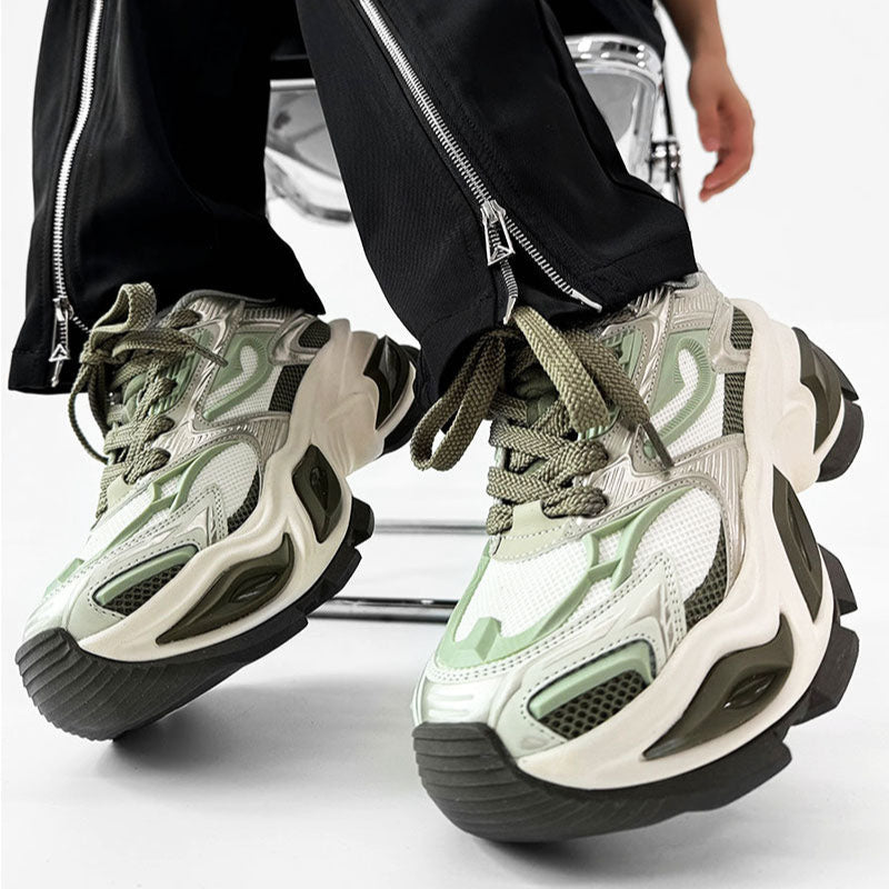 Heterochromatic Chunky Design Shoes WN19186