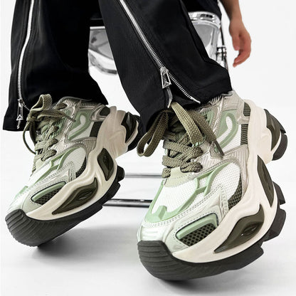 Heterochromatic Chunky Design Shoes WN19186