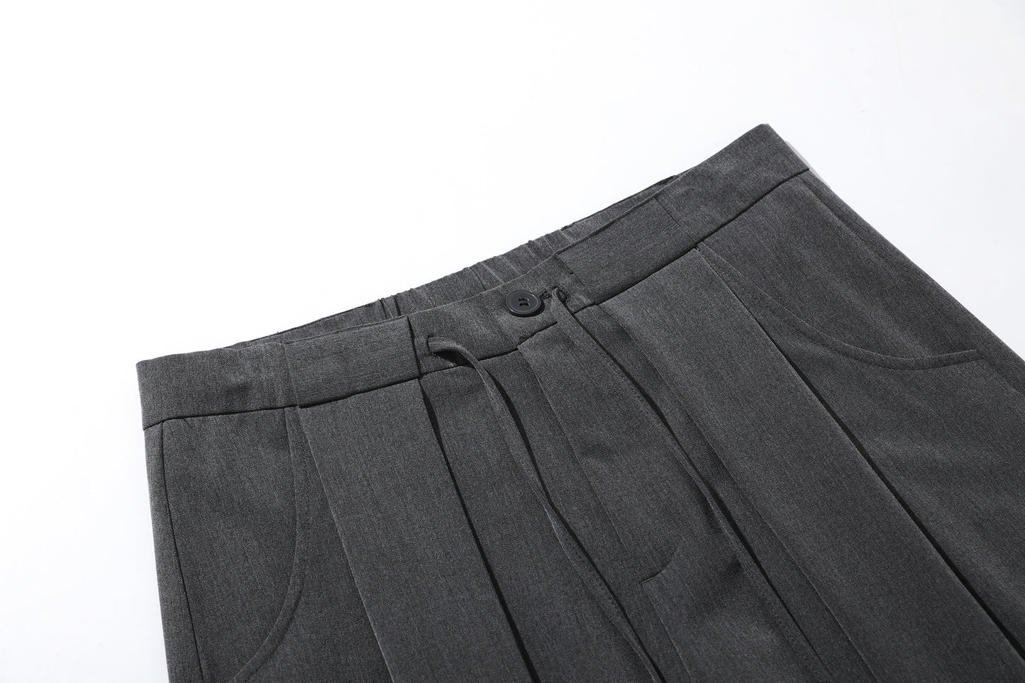Deconstruction Pleats Curved Trousers WN26012