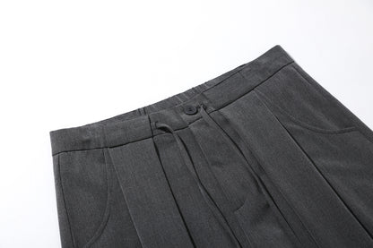 Deconstruction Pleats Curved Trousers WN26012