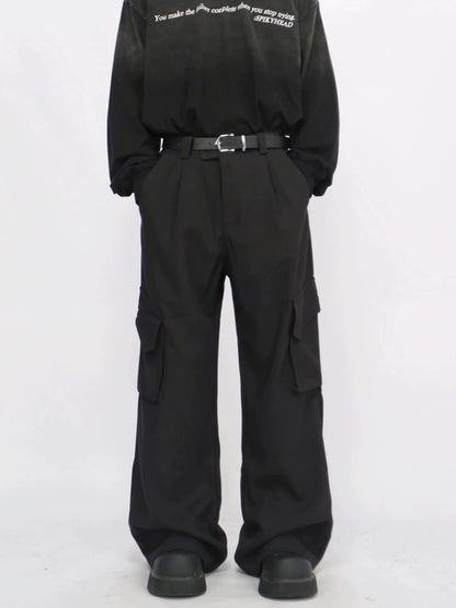 Multi Pocket Straight Leg Cargo Pants WN8352