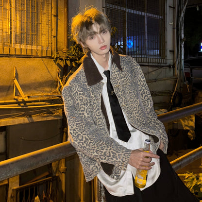 Leopard Print Sherpa Thick Jacket WN20723