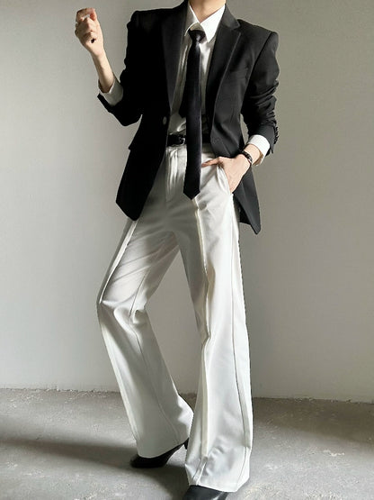 Waistband Design Flare Trousers WN19665