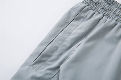 Lightweight Pleats Wide Leg Cargo Pants WN26862