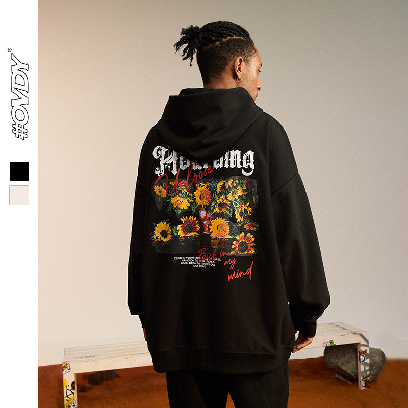 Daisy Print Heavyweight Hoodie WN12596