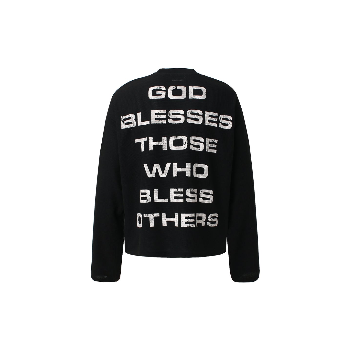 Cross Letter Print Long Sleeve T-Shirt WN25983
