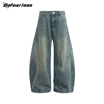 Panel Wide Leg Denim Jeans WN26279