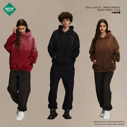 Oversize Damage Washed Hoodie WN9973