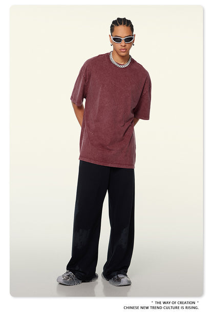 Washed Heavyweight Oversize Short Sleeve T-Shirt WN6078