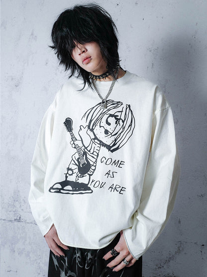 Cartoon Print Long Sleeve T-Shirt WN16031