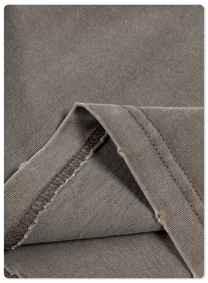 Damage Wash Round Neck Short Sleeve T-Shirt WN6060