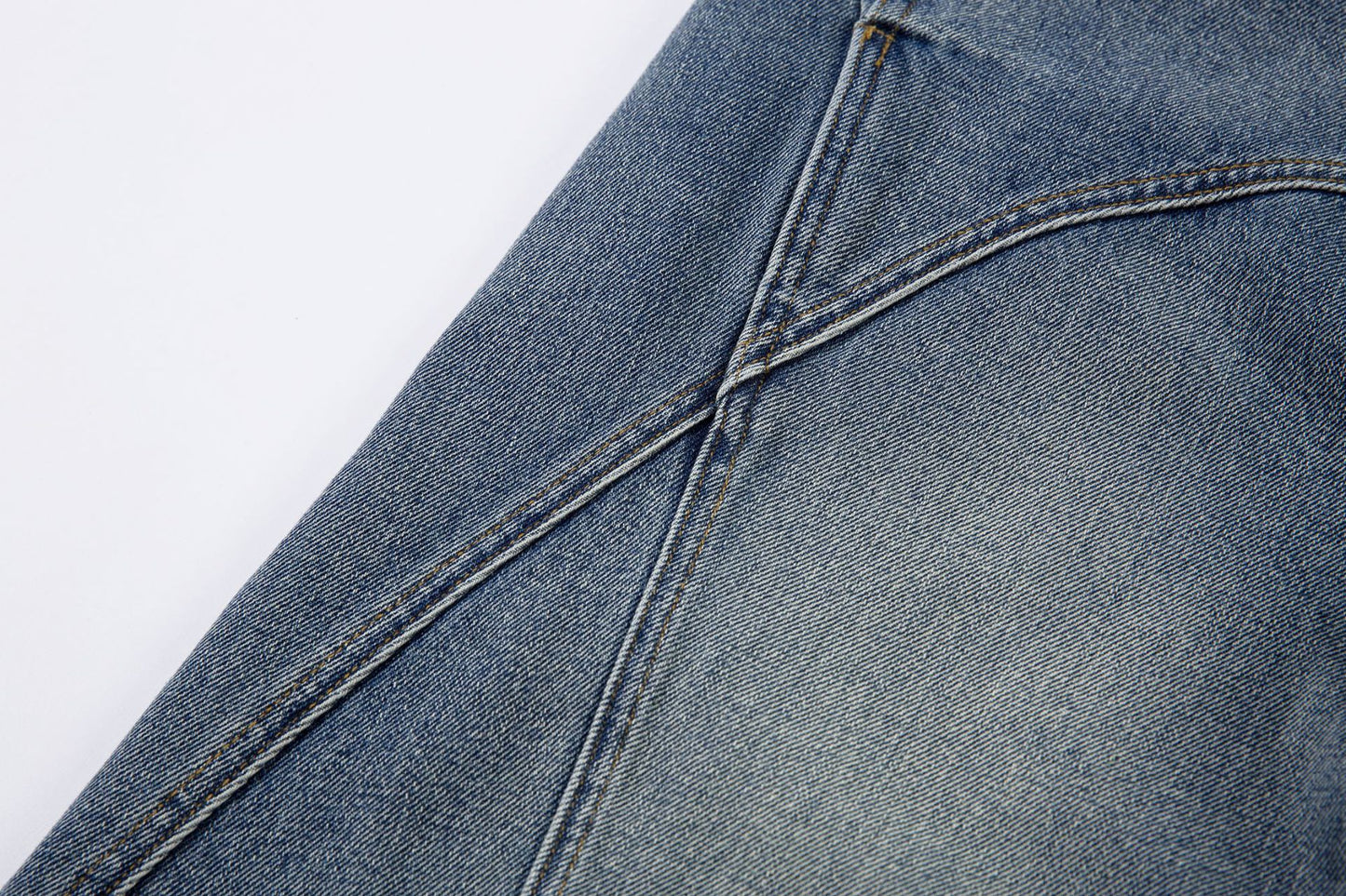 Washed Split-Design Denim Jeans WN13119