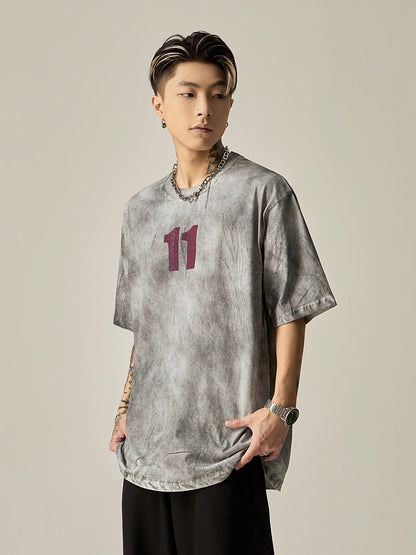 Oversize Pure Cotton Short Sleeve T-shirt WN7735