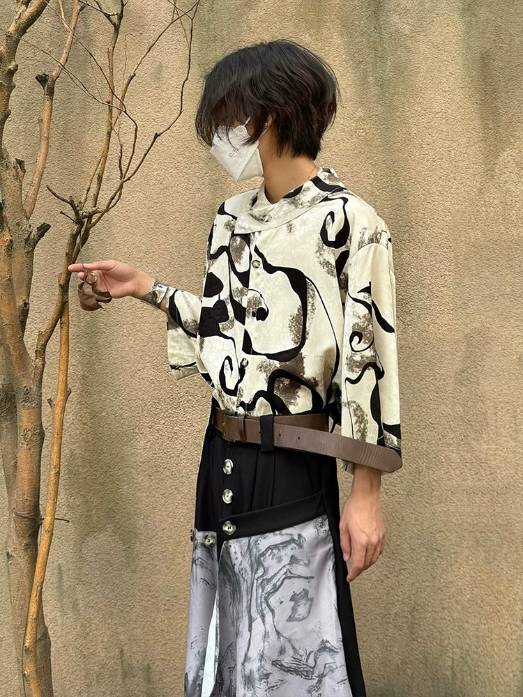 Jacquard Breathable Sun-Protection Short Sleeve Shirt WN19988