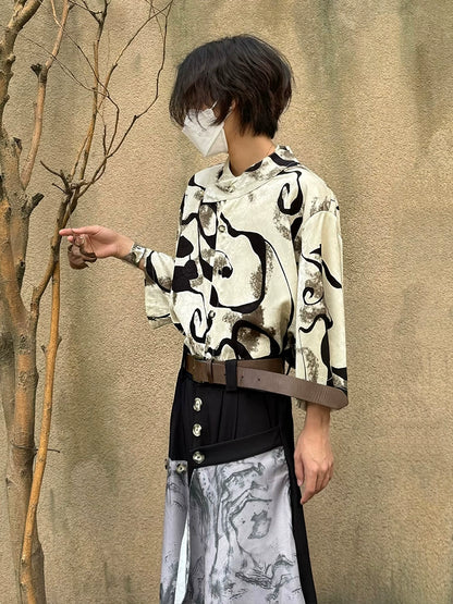 Jacquard Breathable Sun-Protection Short Sleeve Shirt WN19988