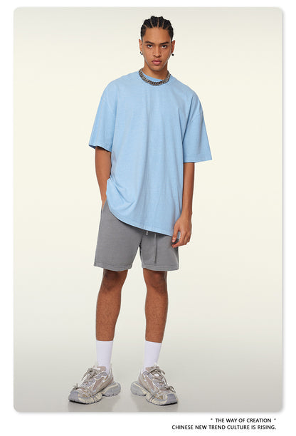 Washed Oversize Short-sleeve T-shirt WN6457