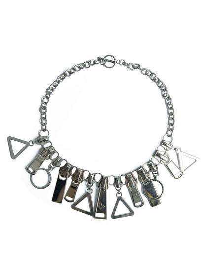 Zipper Charm Chain Necklace WN21118