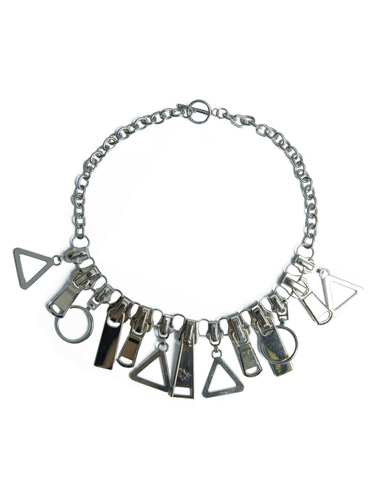 Zipper Charm Chain Necklace WN21118