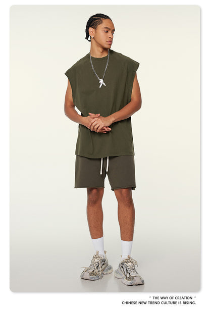 Washed Oversize Tank Top T-shirt WN6447