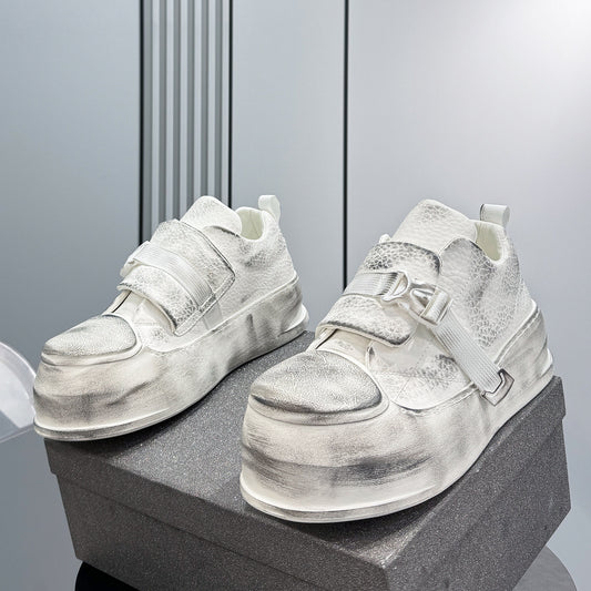 Platform Square Toe Buckle Strap Sneakers WN24833