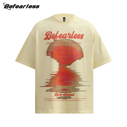 Graphic Letter Print Short Sleeve T-Shirt WN26177