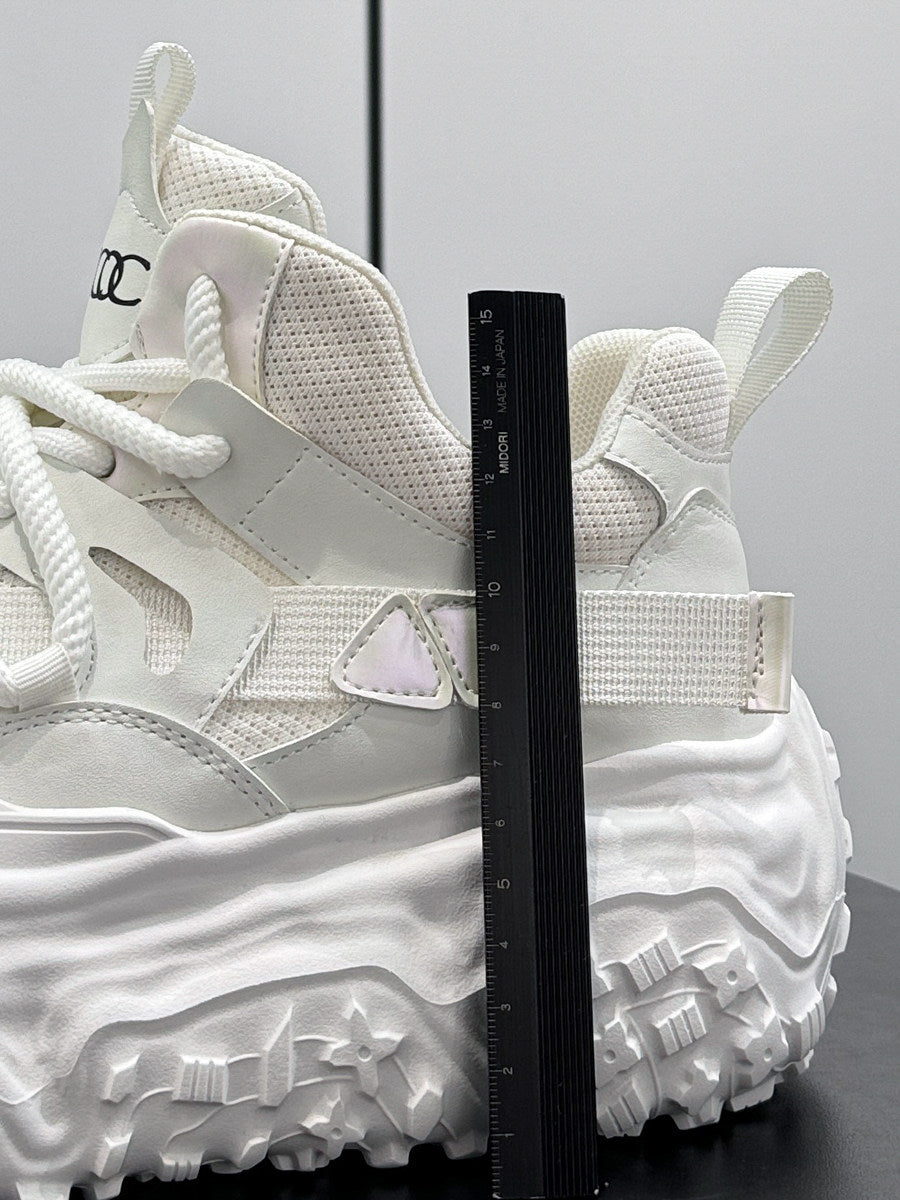 Strap Mesh Platform Chunky Sole Sneakers WN24659